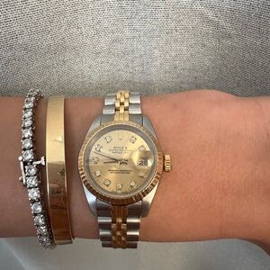 SOLD! ROLEX two tone 26mm watch